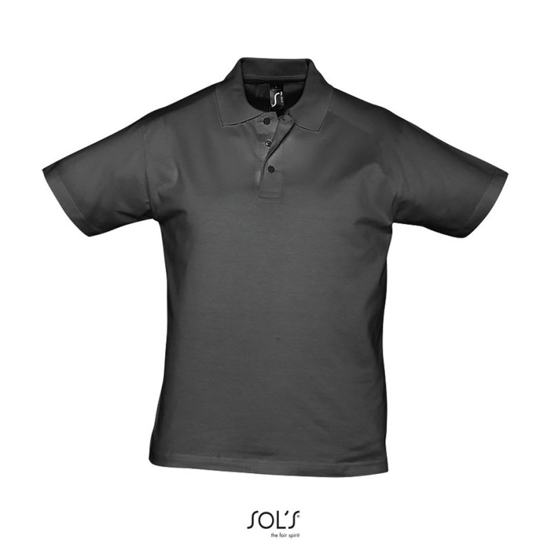 Polo Para Hombre Prescott Men Sols - Gris Oscuro - Sols