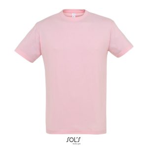 Camiseta Unisex Cuello Redondo Regent Sols - Rosa Médio - Sols