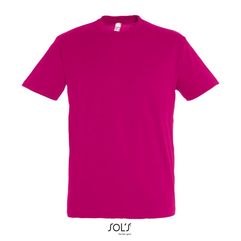 Camiseta Unisex Cuello Redondo Regent Sols - Fucsia - Sols