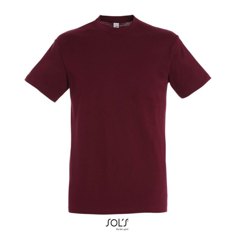Camiseta Unisex Cuello Redondo Regent Sols - Burdeos - Sols
