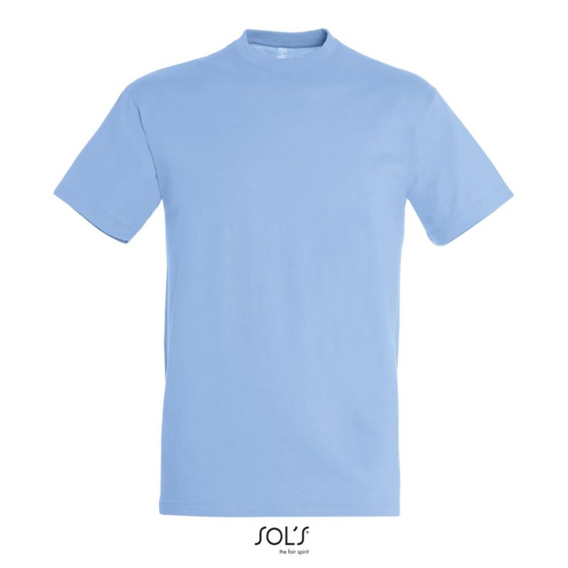 Camiseta Unisex Cuello Redondo Regent Sols - Azul Cielo - Sols