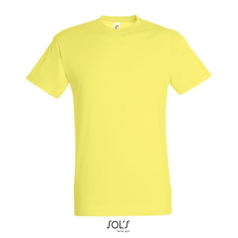 Camiseta Unisex Cuello Redondo Regent Sols - Amarillo Palido - Sols
