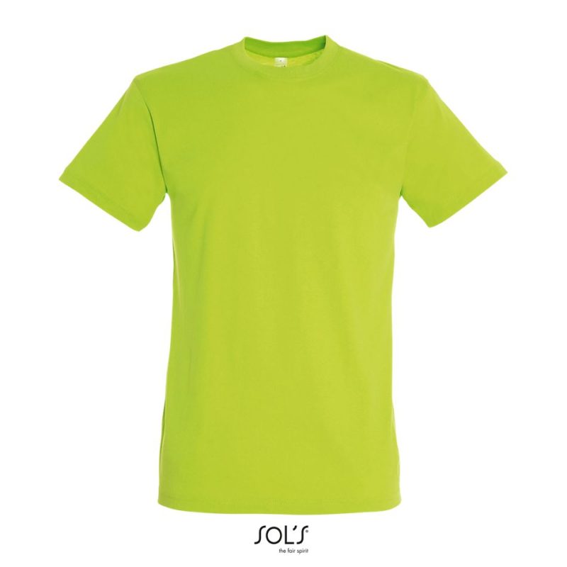 Camiseta Unisex Cuello Redondo Regent Sols - Verde Manzana - Sols