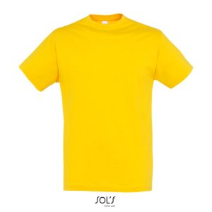 Camiseta Unisex Cuello Redondo Regent Sols - Amarillo - Sols