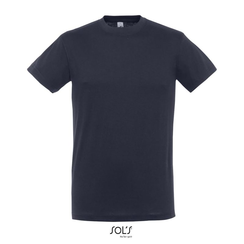 Camiseta Unisex Cuello Redondo Regent Sols - Azul Marino - Sols