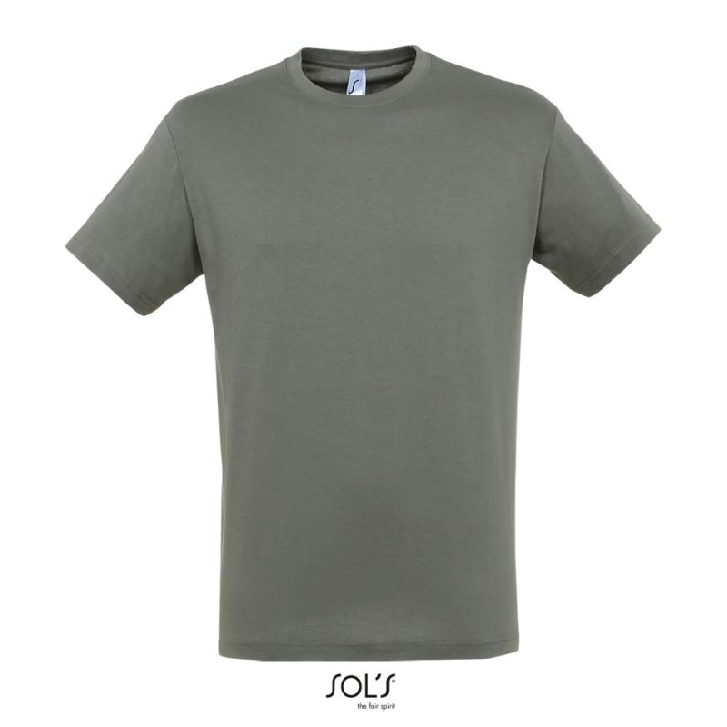 Camiseta Unisex Cuello Redondo Regent Sols - Zinc - Sols