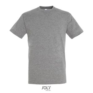 Camiseta Unisex Cuello Redondo Regent Sols - Gris Mezcla - Sols