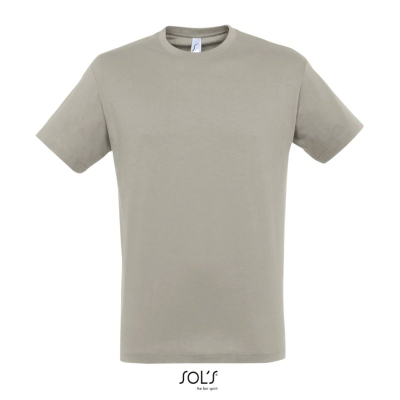 Camiseta Unisex Cuello Redondo Regent Sols - Gris Claro - Sols