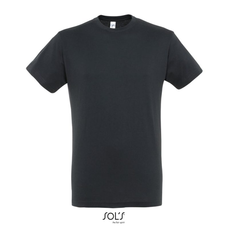 Camiseta Unisex Cuello Redondo Regent Sols - Gris Ratón - Sols