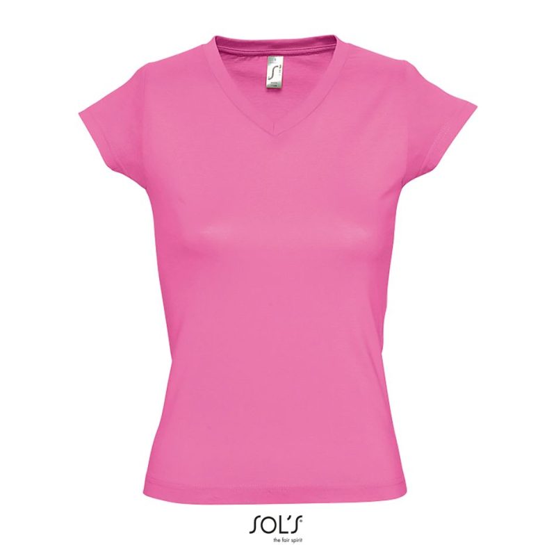 Camiseta Mujer Cuello Pico Moon Sols - Rosa Orquídea - Sols