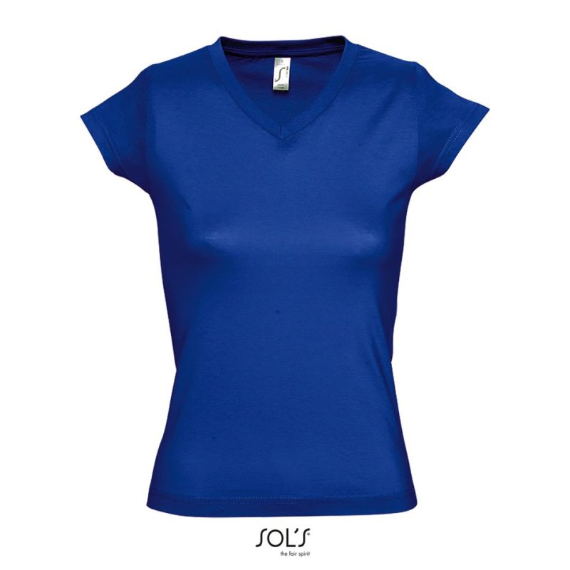 Camiseta Mujer Cuello Pico Moon Sols - Azul Royal - Sols