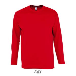 Camiseta Hombre Cuello Redondo Manga Larga Monarch Sols - Rojo - Sols