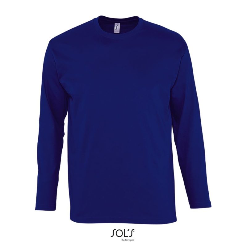 Camiseta Hombre Cuello Redondo Manga Larga Monarch Sols - Ultramarino - Sols
