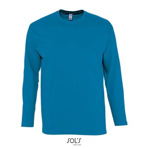 Camiseta Hombre Cuello Redondo Manga Larga Monarch Sols - Aqua - Sols