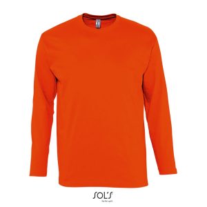 Camiseta Hombre Cuello Redondo Manga Larga Monarch Sols - Naranja - Sols