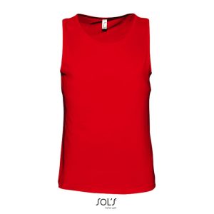 Camiseta Hombre Sin Mangas Justin Sols - Rojo - Sols