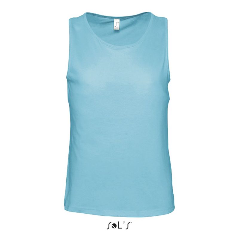 Camiseta Hombre Sin Mangas Justin Sols - Azul Atolón - Sols