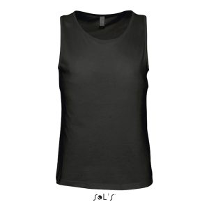 Camiseta Hombre Sin Mangas Justin Sols - Negro Profundo - Sols