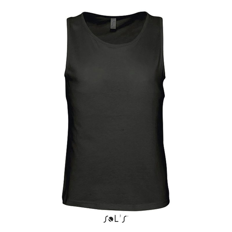 Camiseta Hombre Sin Mangas Justin Sols - Negro Profundo - Sols