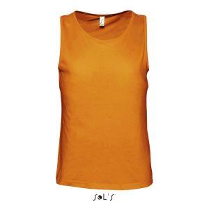 Camiseta Hombre Sin Mangas Justin Sols - Naranja - Sols