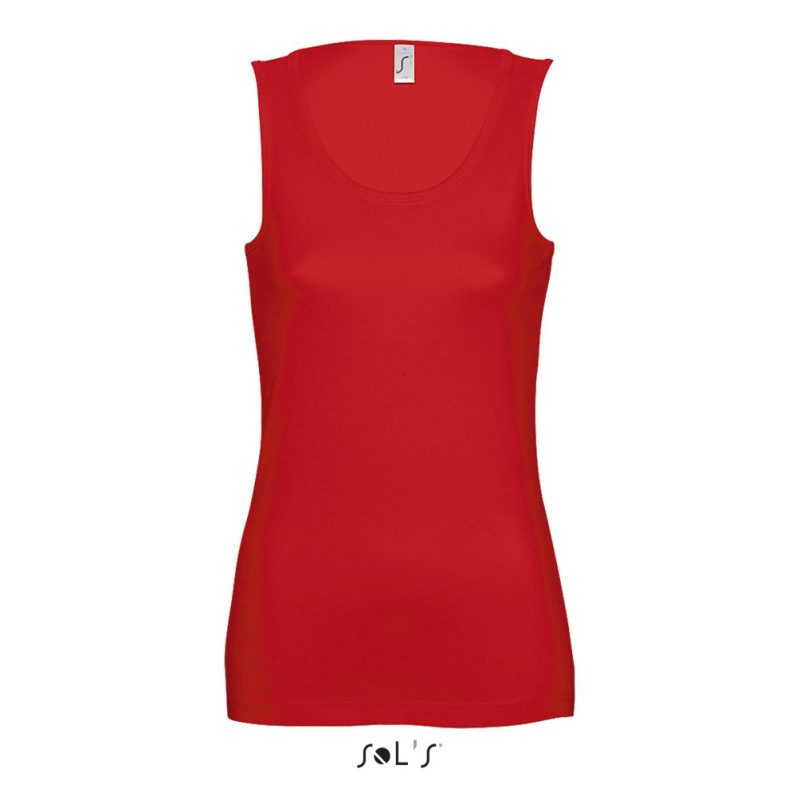 Camiseta Mujer Sin Mangas Jane Sols - Rojo - Sols