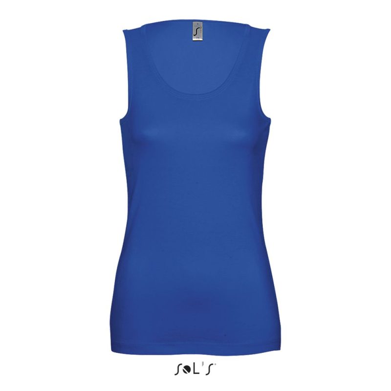 Camiseta Mujer Sin Mangas Jane Sols - Azul Royal - Sols