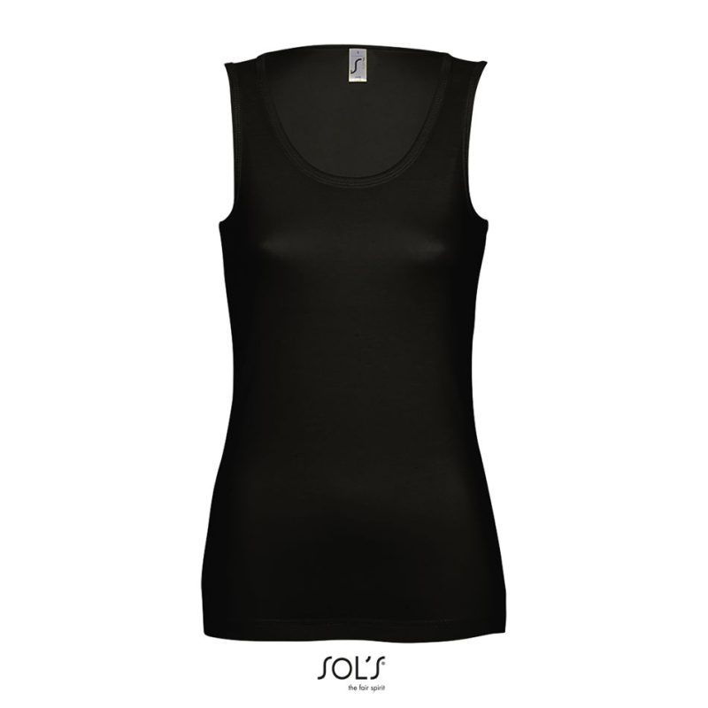 Camiseta Mujer Sin Mangas Jane Sols - Negro Profundo - Sols