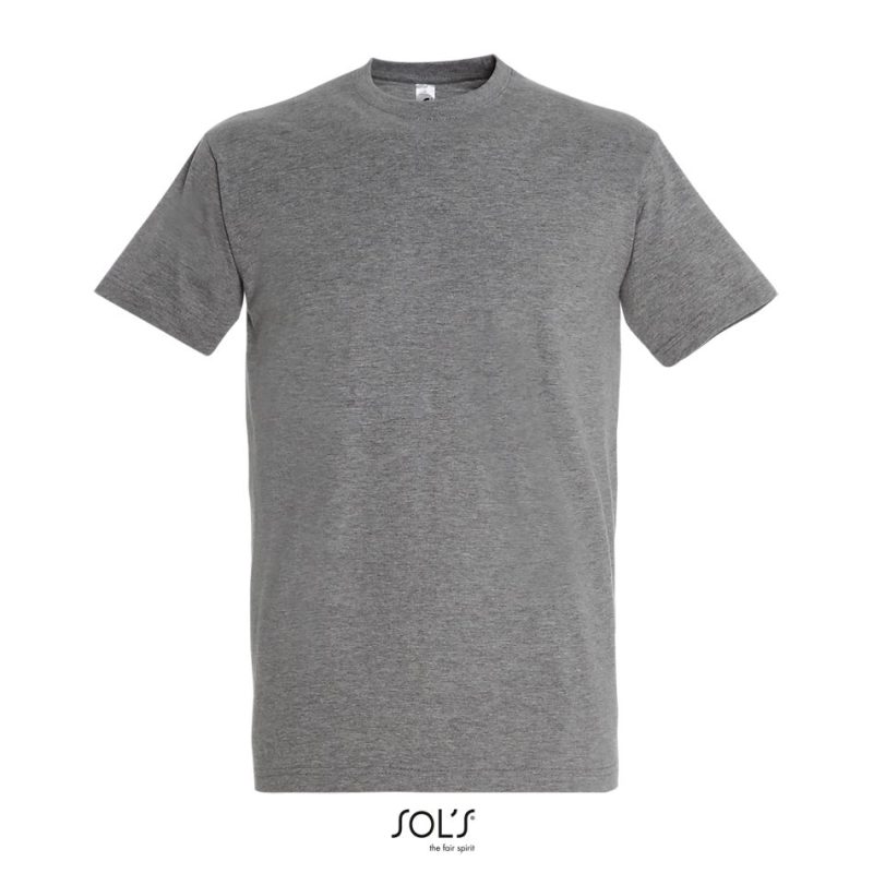 Camiseta Hombre Cuello Redondo Imperial Sols - Gris Mezcla - Sols