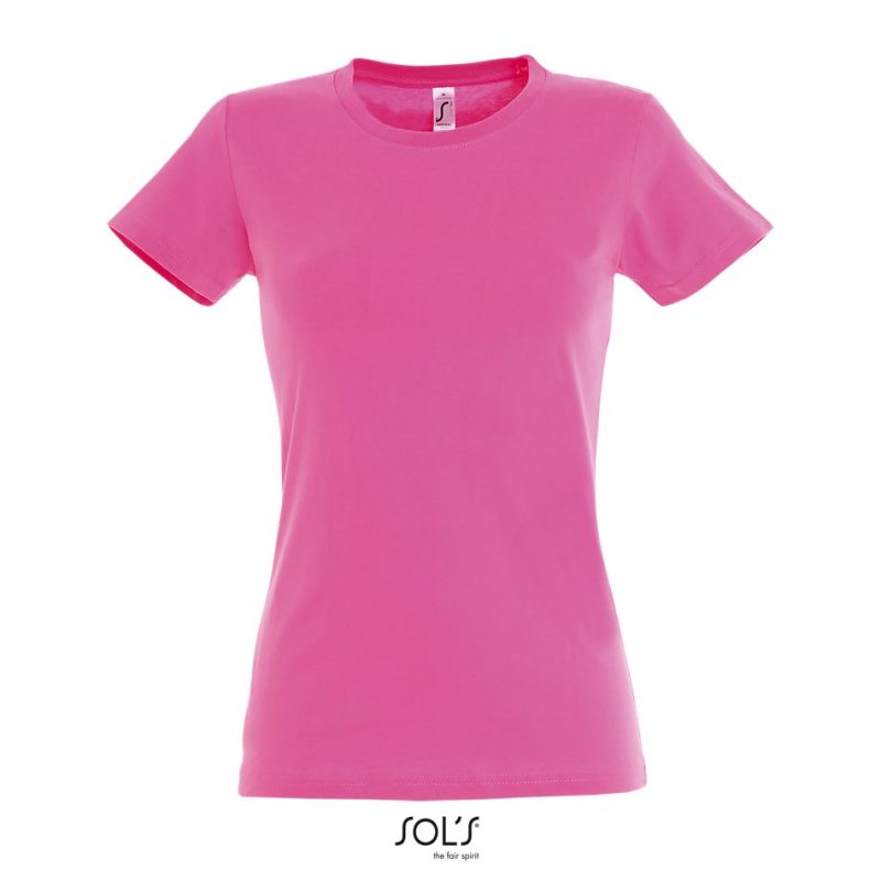 Camiseta Mujer Cuello Redondo Imperial Women Sols - Rosa Orquídea - Sols