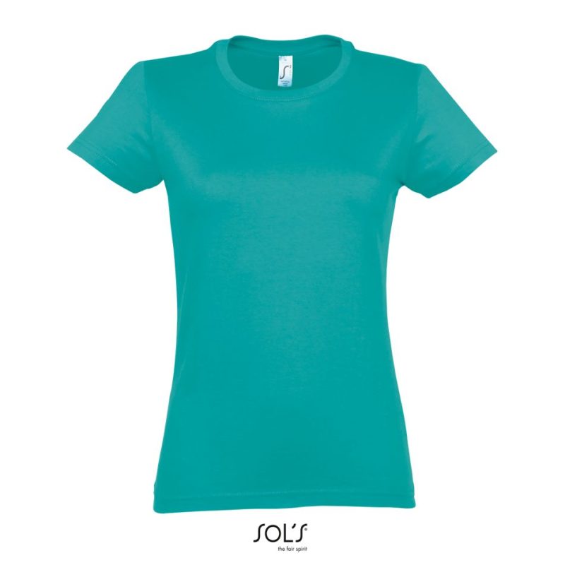 Camiseta Mujer Cuello Redondo Imperial Women Sols - Azul Caribeño - Sols