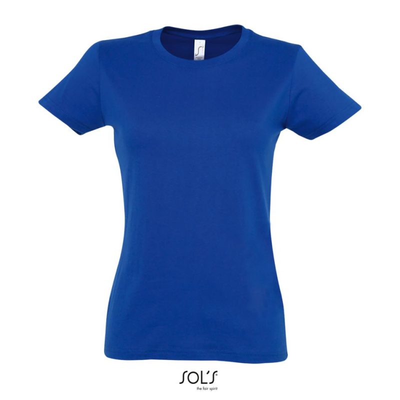 Camiseta Mujer Cuello Redondo Imperial Women Sols - Azul Royal - Sols