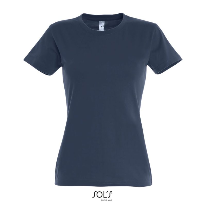 Camiseta Mujer Cuello Redondo Imperial Women Sols - Denim - Sols
