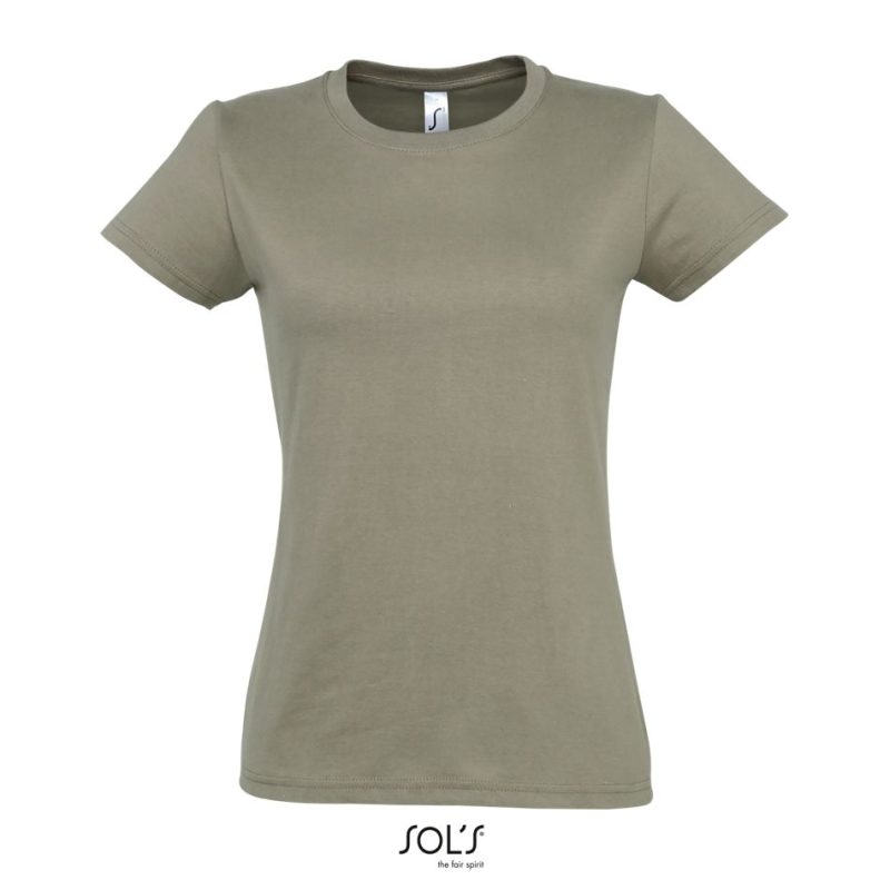 Camiseta Mujer Cuello Redondo Imperial Women Sols - Caqui - Sols