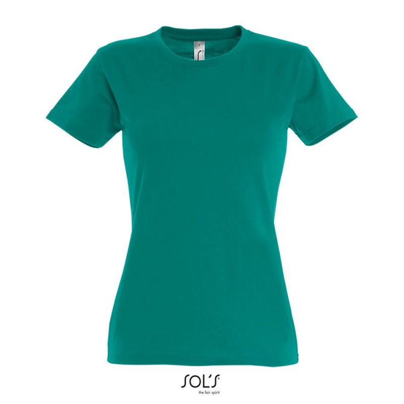 Camiseta Mujer Cuello Redondo Imperial Women Sols - Esmeralda - Sols