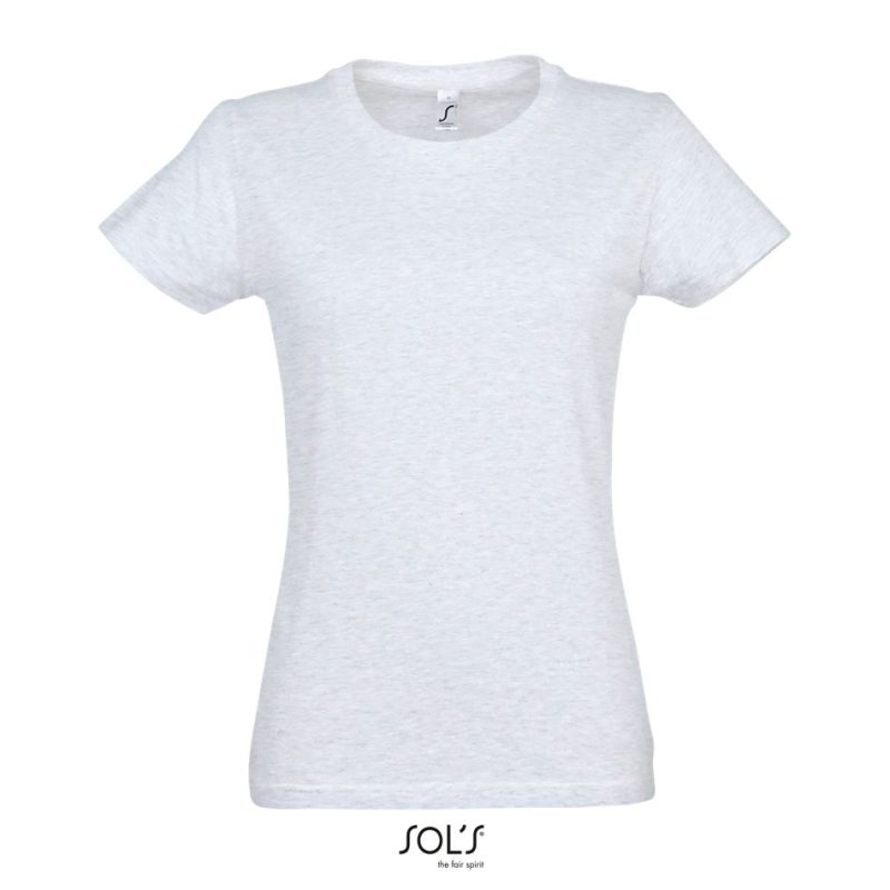 Camiseta Mujer Cuello Redondo Imperial Women Sols - Ash - Sols