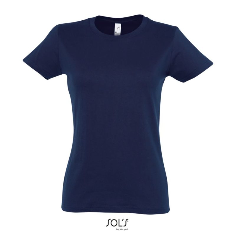 Camiseta Mujer Cuello Redondo Imperial Women Sols - French Marino - Sols