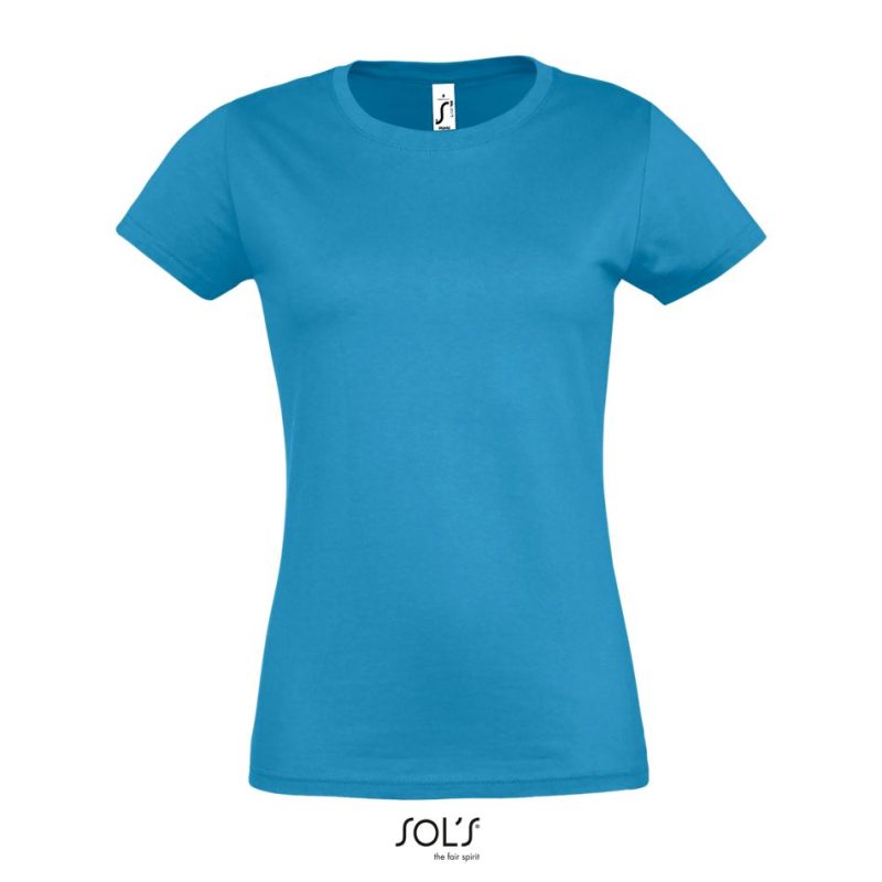 Camiseta Mujer Cuello Redondo Imperial Women Sols - Aqua - Sols