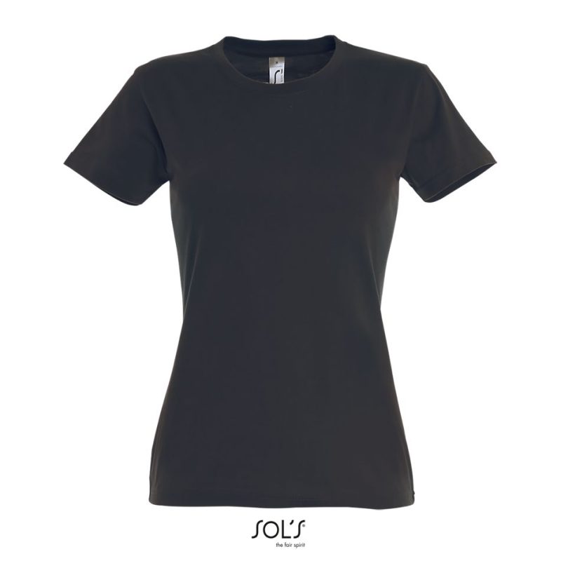 Camiseta Mujer Cuello Redondo Imperial Women Sols - Gris Ratón - Sols