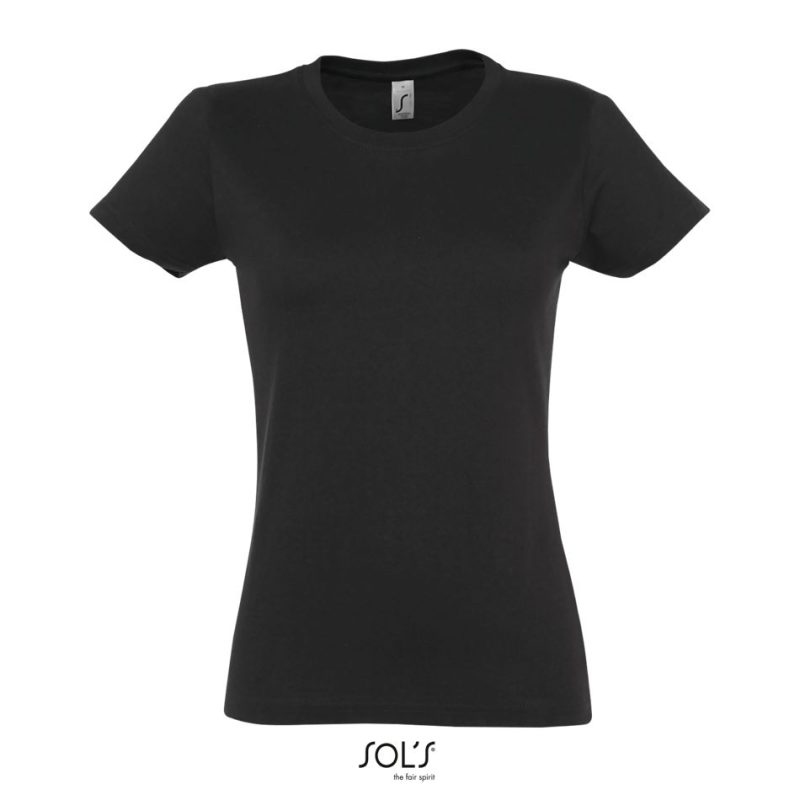 Camiseta Mujer Cuello Redondo Imperial Women Sols - Gris Oscuro - Sols