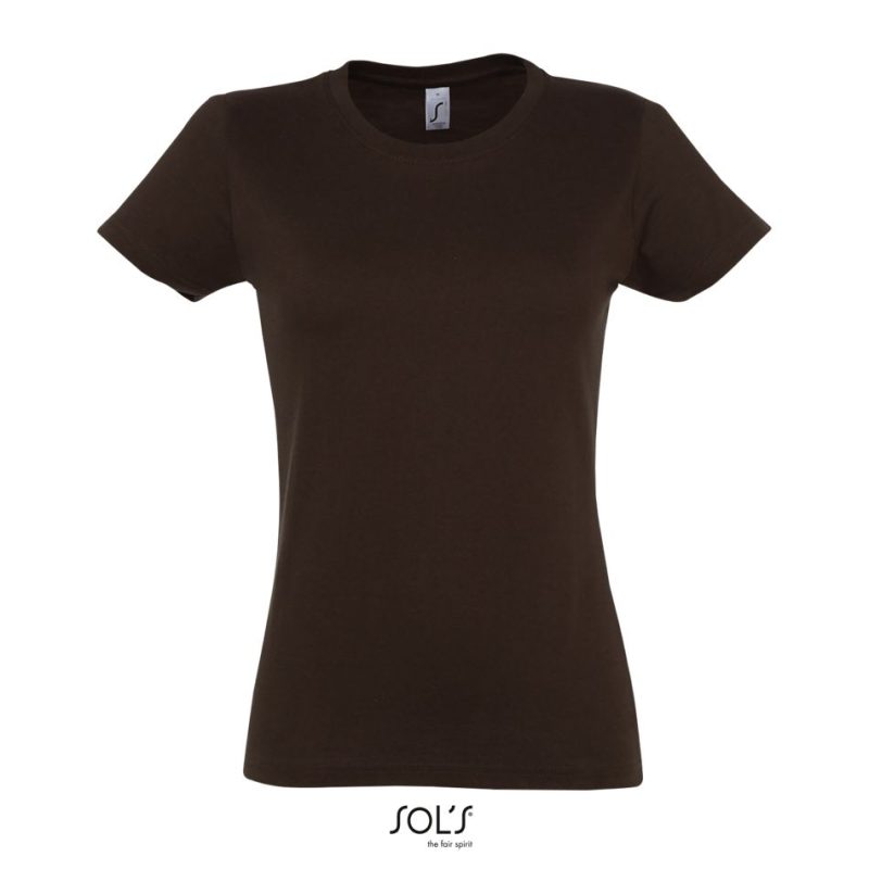 Camiseta Mujer Cuello Redondo Imperial Women Sols - Chocolate - Sols
