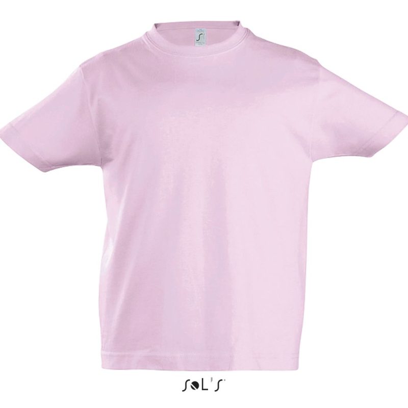 Camiseta Niño Cuello Redondo Imperial Kids Sols - Rosa Médio - Sols