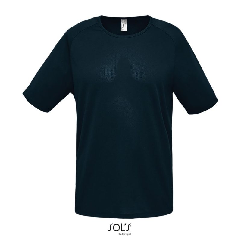 Camiseta Hombre Manga Raglán Sporty Sols - Azul Petróleo - Sols