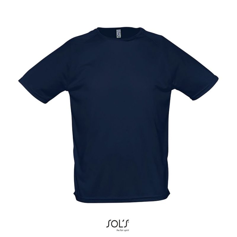Camiseta Hombre Manga Raglán Sporty Sols - French Marino - Sols