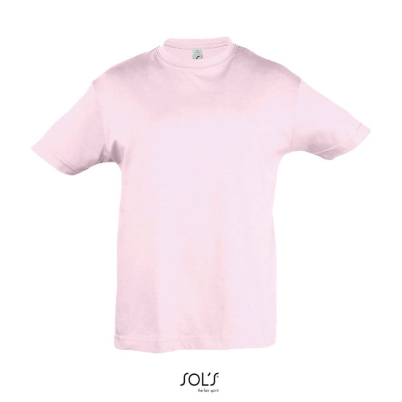 Camiseta Niño Cuello Redondo Regent Kids Sols - Rosa Palido - Sols