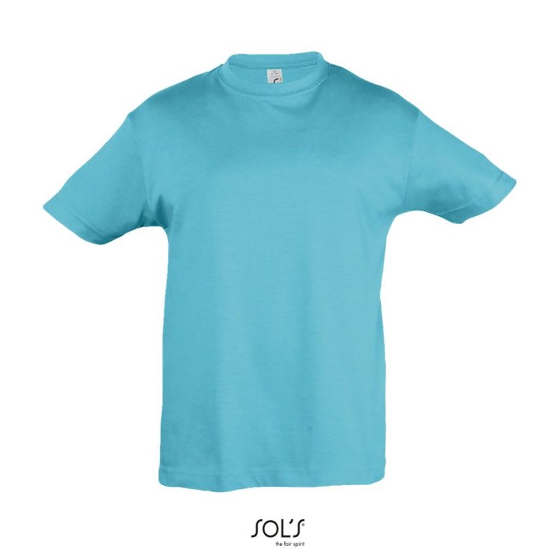 Camiseta Niño Cuello Redondo Regent Kids Sols - Azul Atolón - Sols