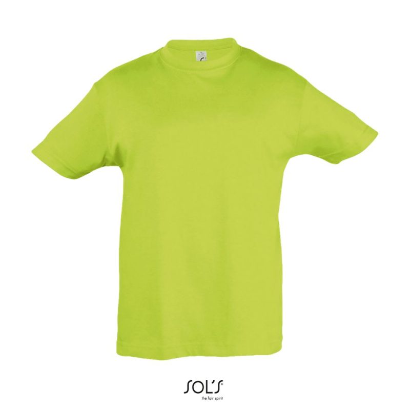 Camiseta Niño Cuello Redondo Regent Kids Sols - Verde Manzana - Sols