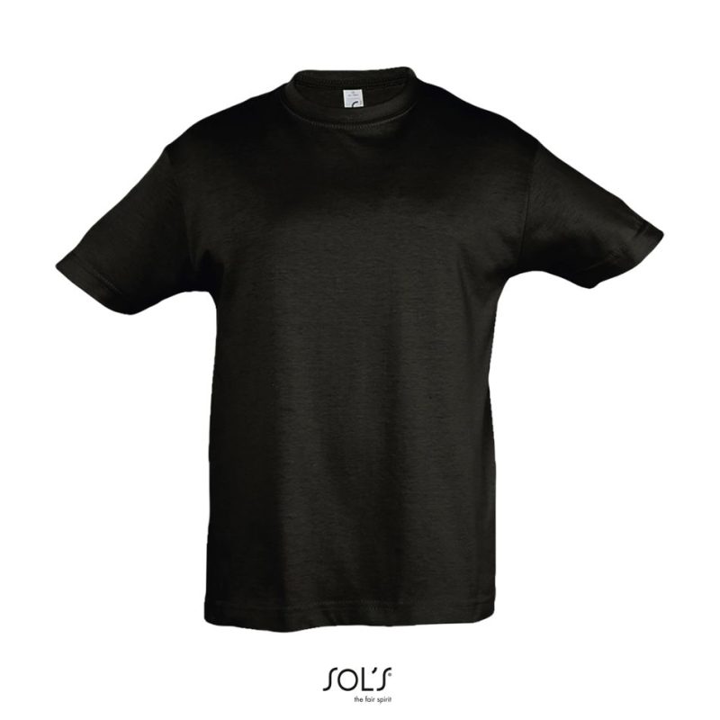 Camiseta Niño Cuello Redondo Regent Kids Sols - Negro Profundo - Sols