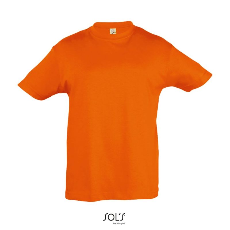 Camiseta Niño Cuello Redondo Regent Kids Sols - Naranja - Sols