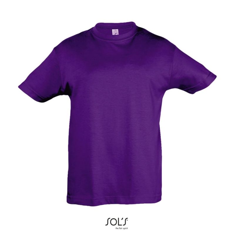 Camiseta Niño Cuello Redondo Regent Kids Sols - Morado Oscuro - Sols