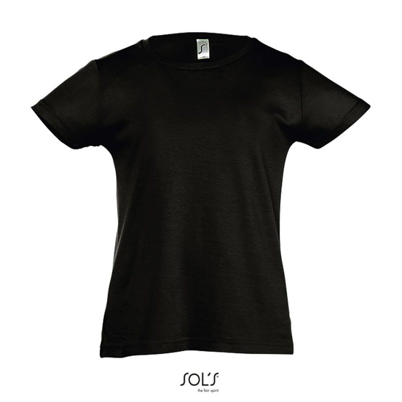 Camiseta Niña Cherry Sols - Negro Profundo - Sols